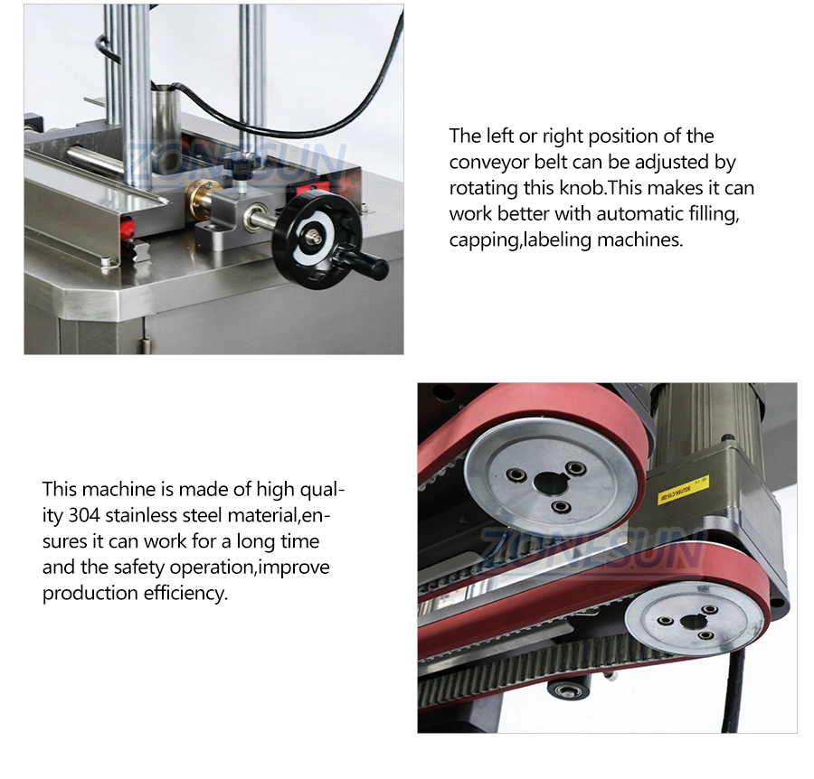 Zonesun Automatic Plastic Bottle Clamp Transfer Conveying Machine for Bottom Coding