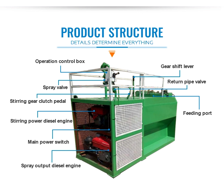 Small Slope Greening and Slope Protection Spraying Grass Planting Machine