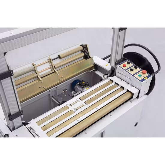 가득 차있는 자동적인 강력한 롤러 운반 판지 상자 상자 달아서 기계